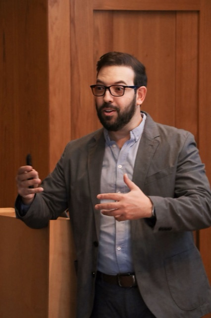 Mayron Piccolo lecturing